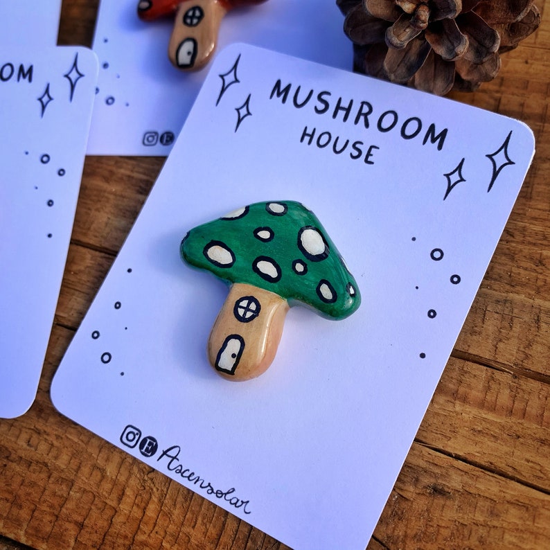Mushroom house clay pine