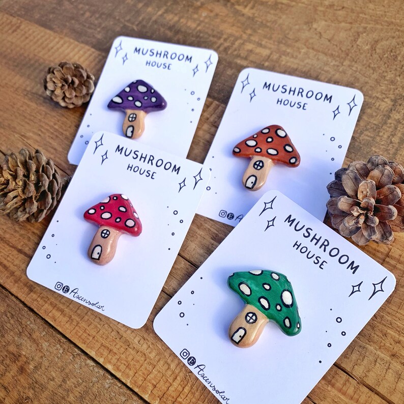 Mushroom house clay pine