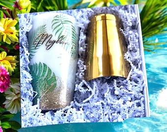 Cocktail Shaker Gift Set Custom Personalized Martini Shaker Bartender Mixology Kit