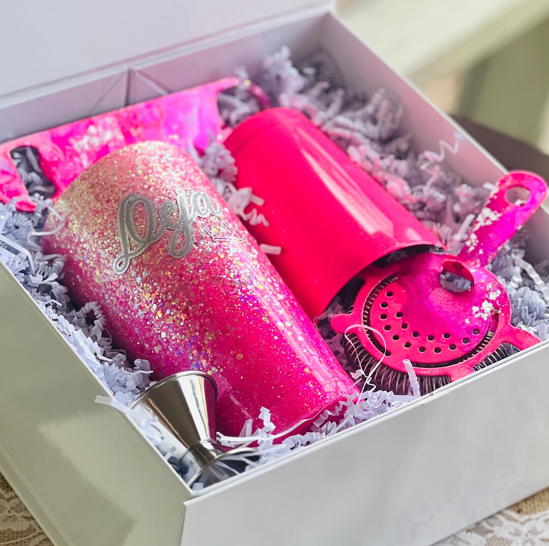 Cocktail Shaker Set Custom Cocktail Shaker Gift Set Etsy