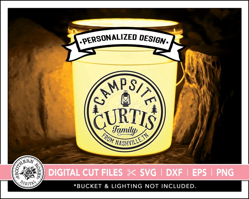 Download Camping Svg Camping Bucket Svg Bucket Decal LED Bucket | Etsy