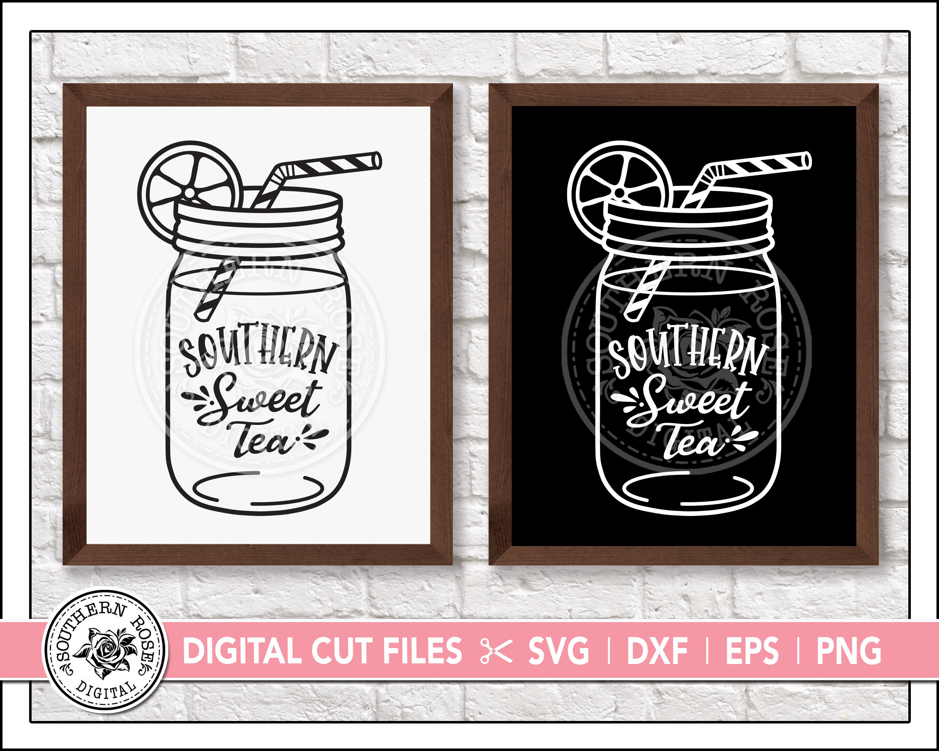 Mason Jar Svg Sweet Tea Svg Porch Sign Svg Kitchen Svg Etsy