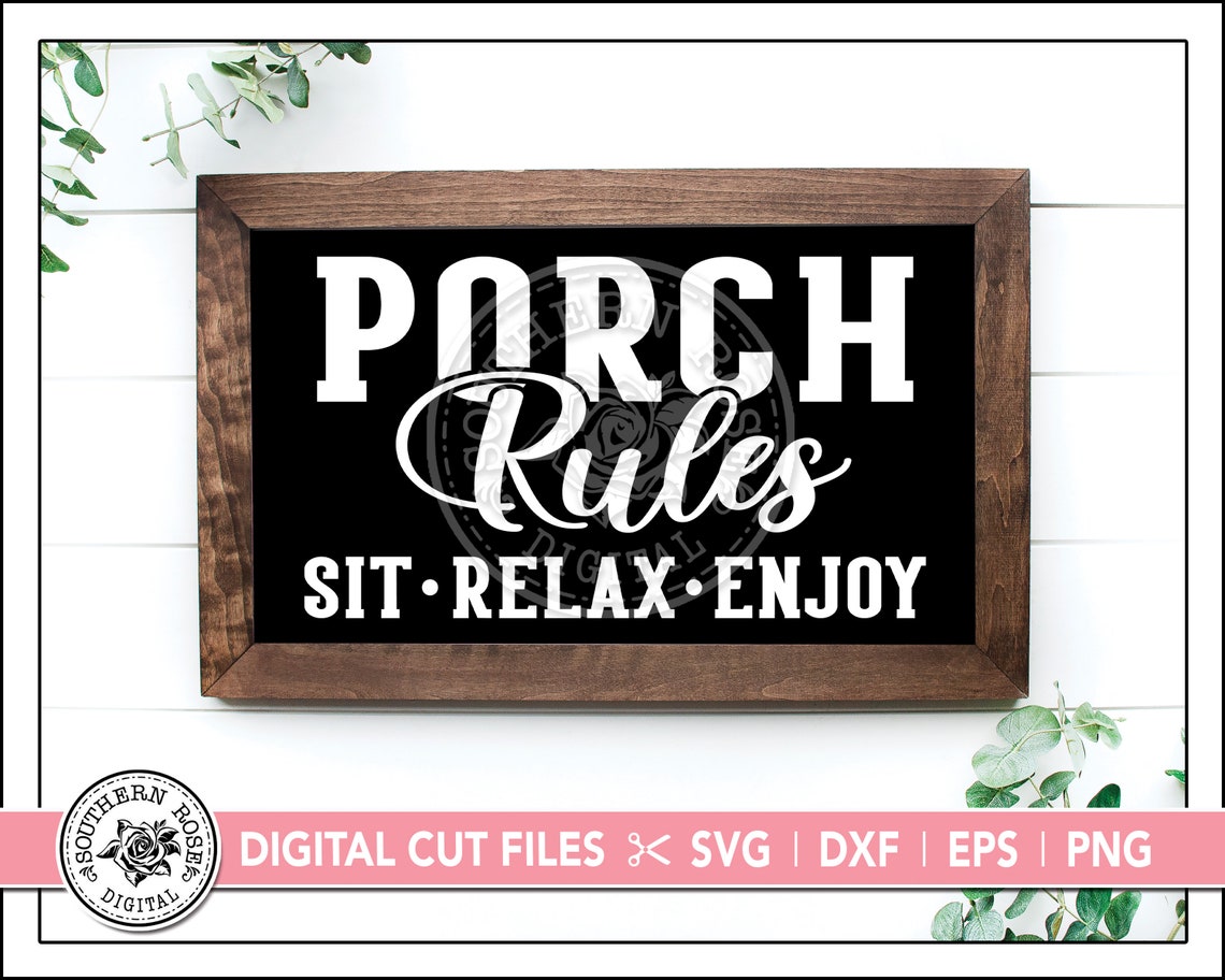 Porch Mat Svg Porch Rules Svg Porch Svg Porch Sign Etsy