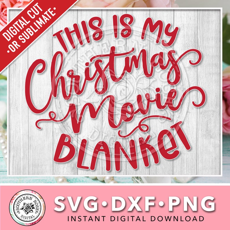 This is My Christmas Movie Blanket Svg Christmas Movie Etsy