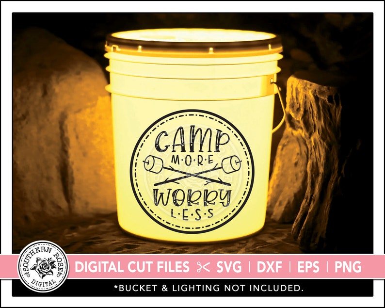 Download Camping Bucket Svg Camping Svg Glow Bucket Svg Camp More ...