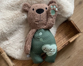 Cuddly toy with name "Brown Bear" - big