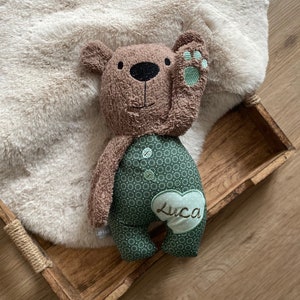 Cuddly toy with name Brown Bear big Luca