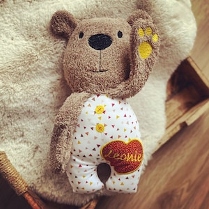 Cuddly toy with name Brown Bear big Leoni