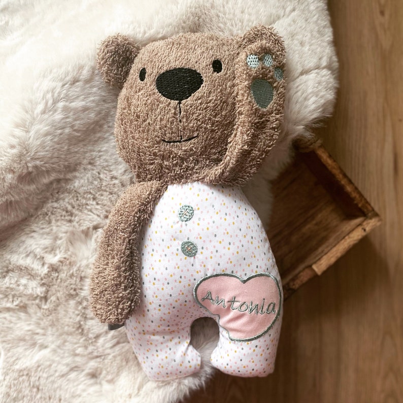 Cuddly toy with name Brown Bear big Antonia