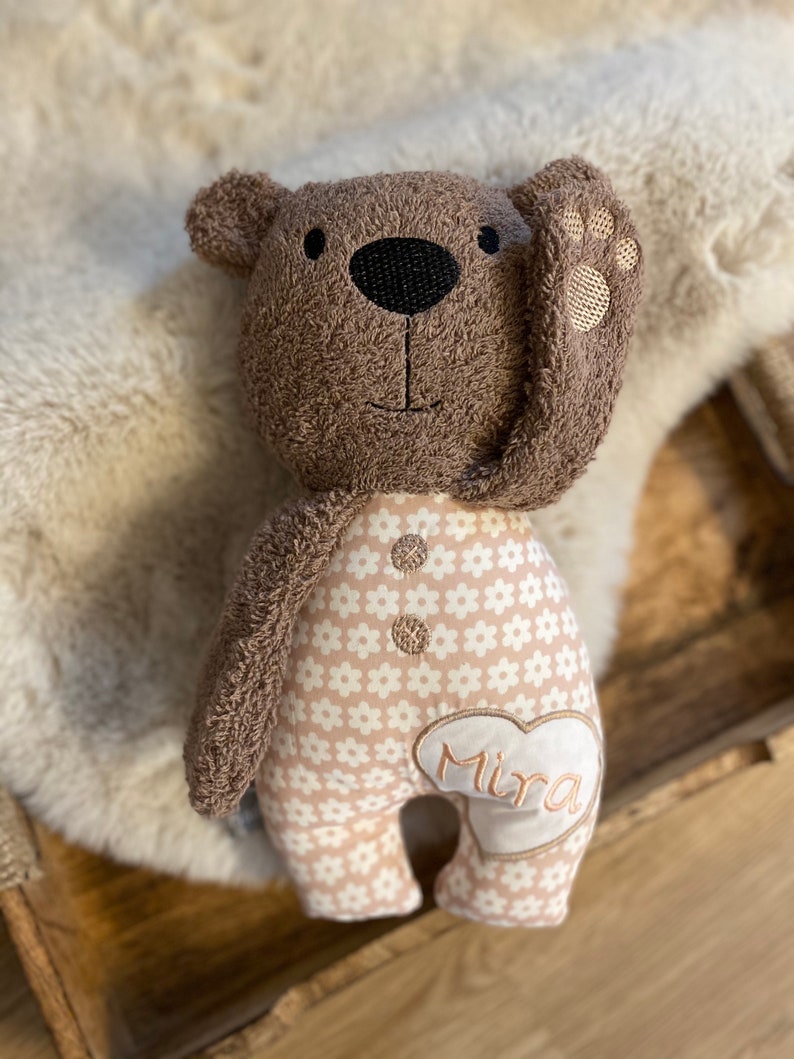 Cuddly toy with name Brown Bear big Mira