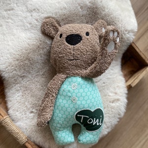 Cuddly toy with name Brown Bear big Toni