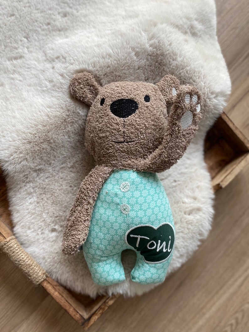 Cuddly toy with name Brown Bear big Toni