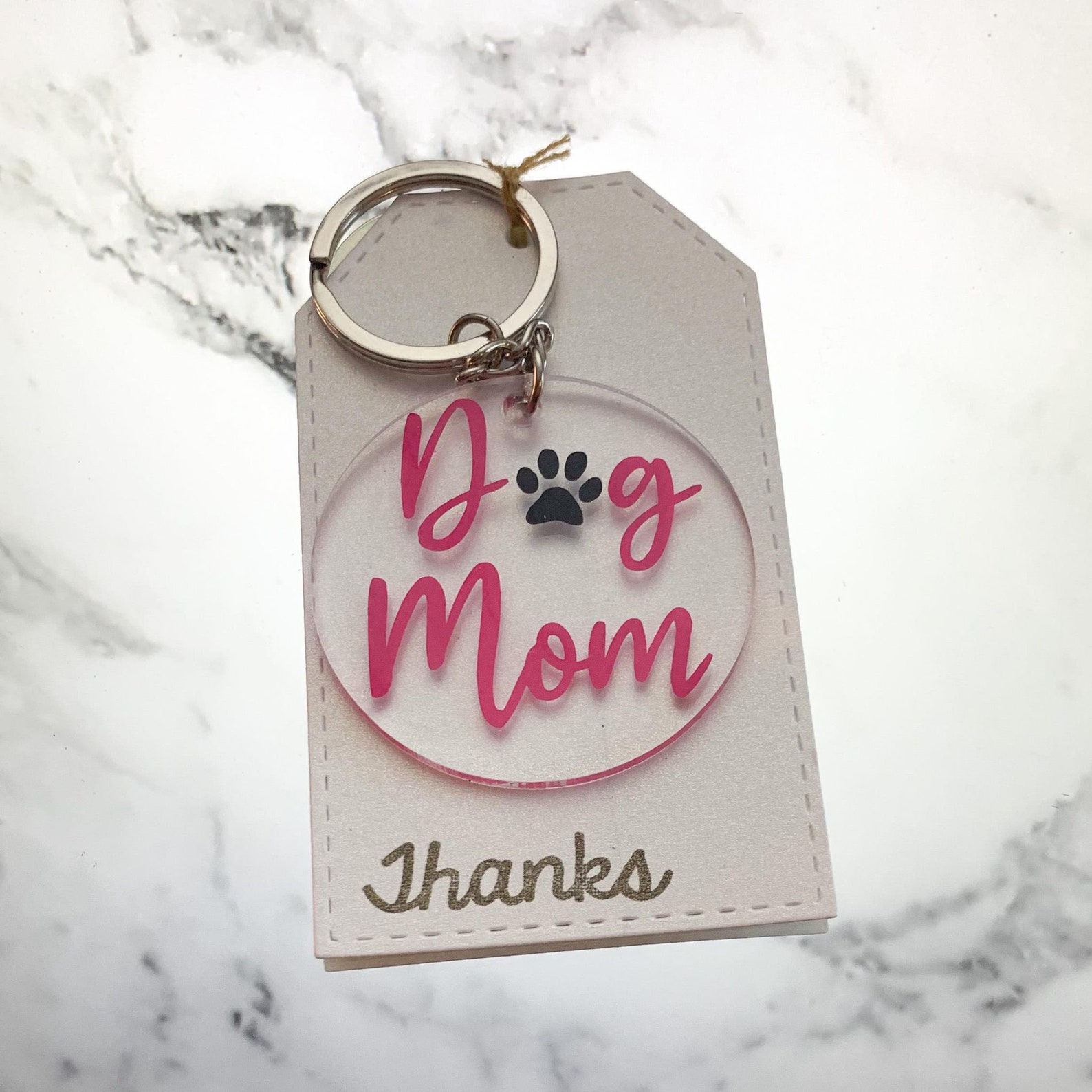 Dog Mom Keychain Customizable Resin Keychain Etsy