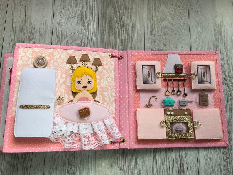 DOLLHOUSE Quiet Book PDF Pattern Diy Quiet Book Pages Busy Etsy UK