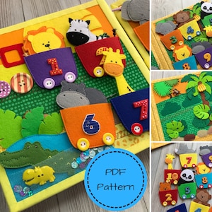 AFRICAN Quiet Book PDF Pattern, Diy Quiet Book Pages, Busy Book Pattern, Felt Book Pattern, Toddler Quiet Book, Christmas Activity Book