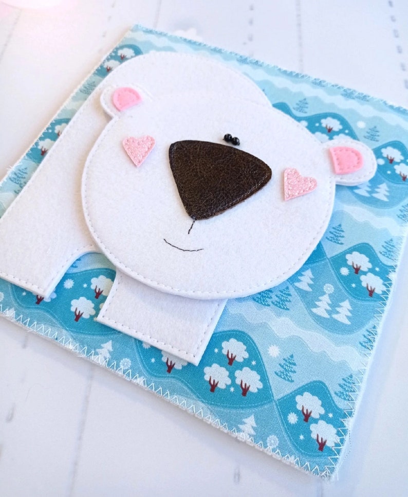 POLAR BEAR Quiet Book PDF Pattern Baby Book Pattern Diy Etsy
