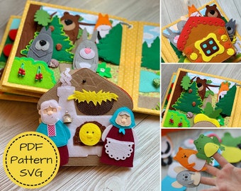 FAIRY TALES Quiet Book PDF Pattern, Diy Quiet Book Pages, Busy Book Pattern, Felt Book Pattern, Toddler Quiet Book, Christmas Activity Book