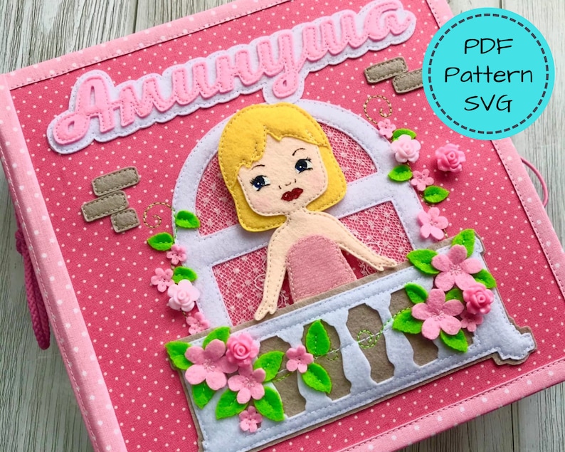 DOLLHOUSE Quiet Book PDF Pattern Diy Quiet Book Pages Busy Etsy UK