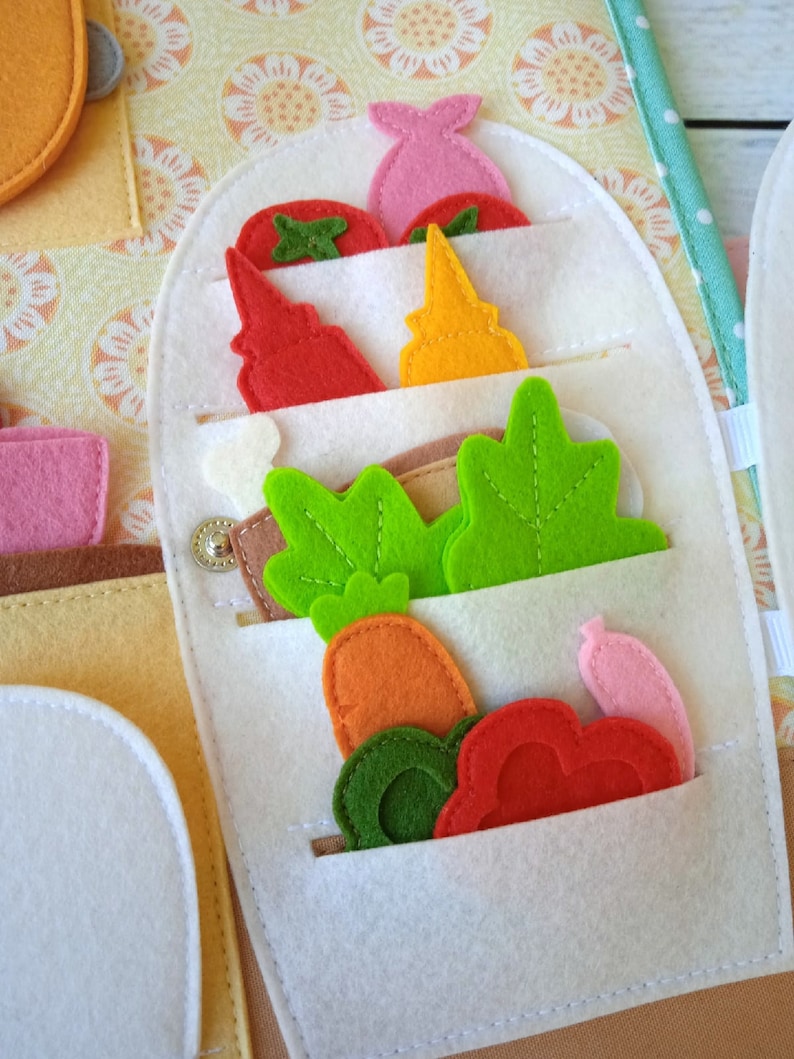 DOLLHOUSE Quiet Book PDF Pattern Felt Doll With Clothes Diy Etsy