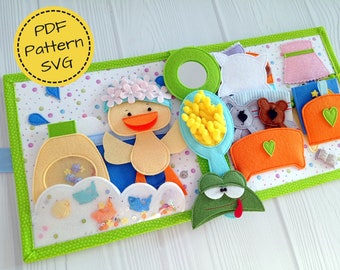 DUCKLING HOUSE Quiet Book PDF Pattern, Diy Dollhouse Quiet Book, Busy Book Pattern, Toddler Quiet Book, Baby Book for Kids 1, 2, 3 years old