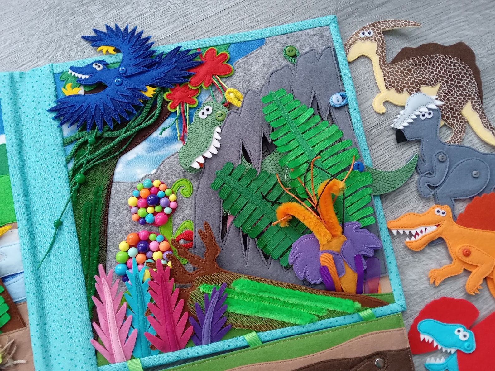 DINOSAURS Quiet Book PDF Pattern Diy Quiet Book Pages Busy - Etsy Australia