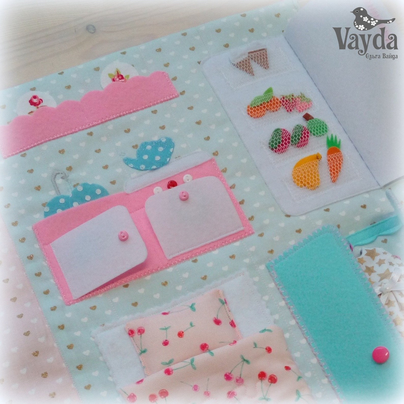 Dollhouse Sewing Pattern &amp; Tutorial DIY Soft Textile Dollhouse With 4 ...
