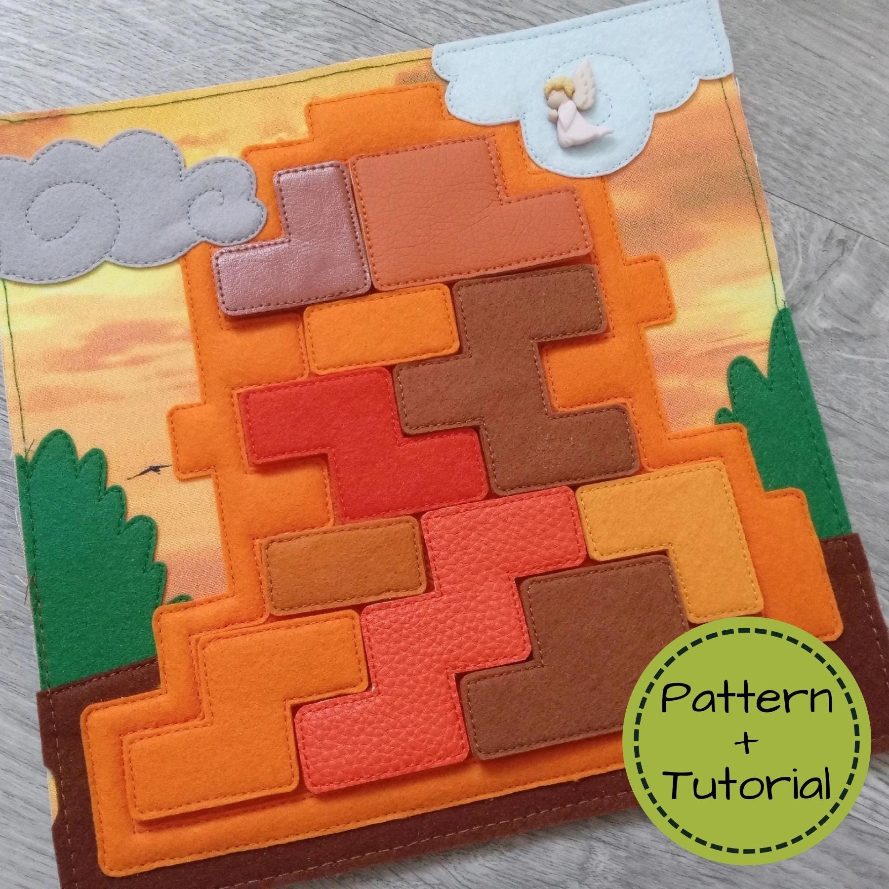 Tower of Babel PDF Pattern, BIBLE STORIES Quiet book Pattern, Toddler Busy Book Pattern, Diy Church Felt Book for Kids, Nativity Quiet Book