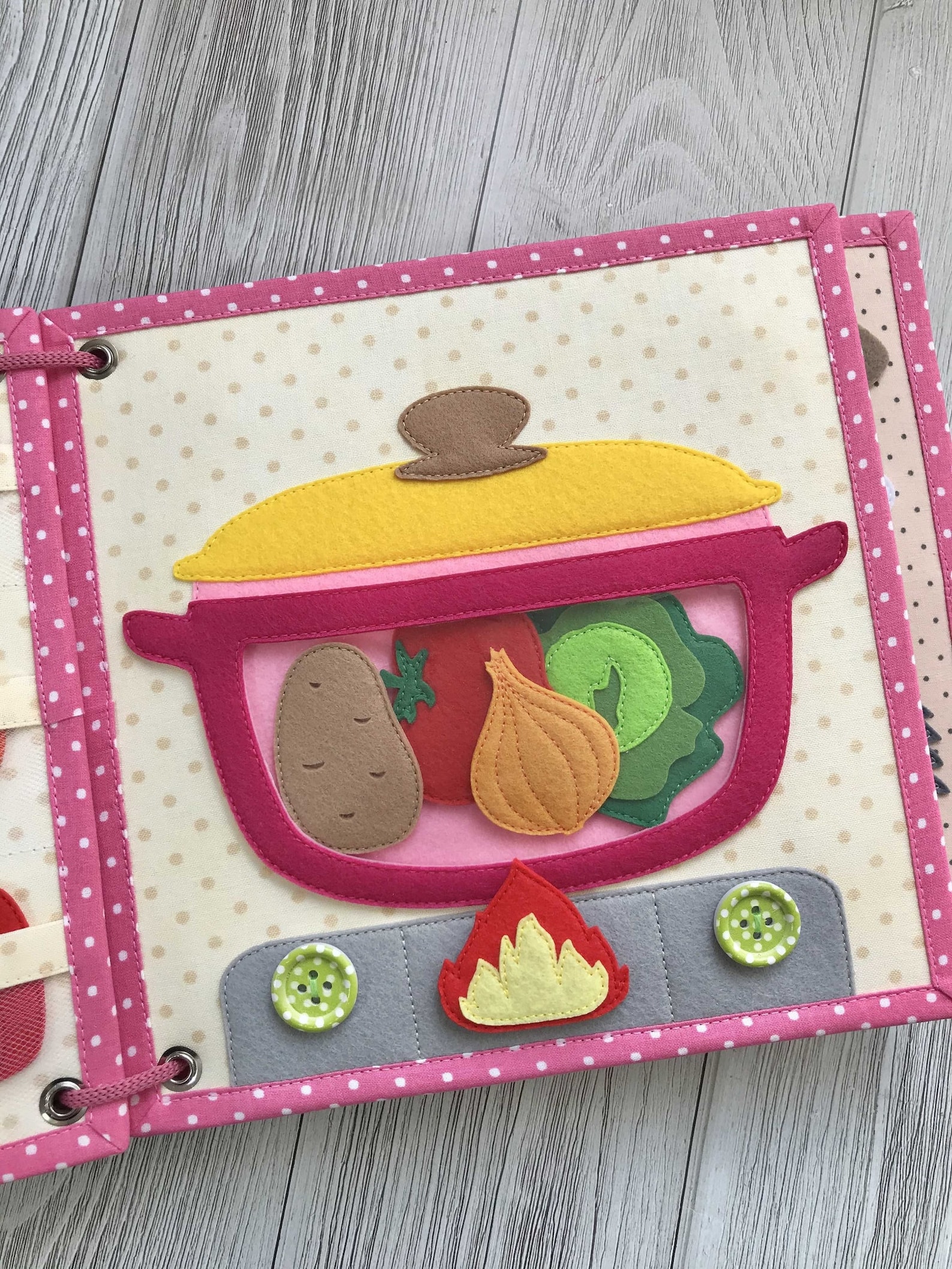 KITCHEN Quiet Book PATTERN for Toddlers Busy Book Pattern Etsy