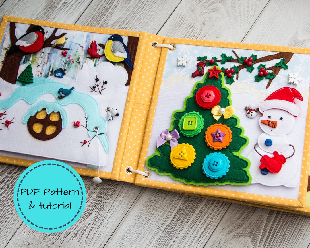 FOUR SEASONS Quiet Book PDF Pattern, Diy Quiet Book Pages, Busy Book ...