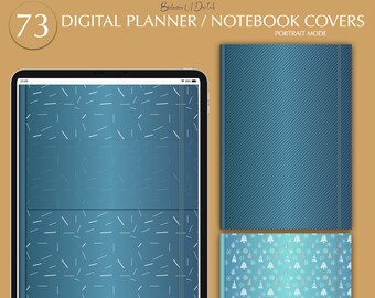 Portrait Digital Planner Cover, Digital Notebook Covers, DigiBujo Planner Cover, iPad Digital Cover for GoodNotes, Notability, Xodo, Tablet