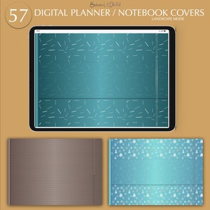 Digital Planner Cover, Digital Landscape Notebook Covers, DigiBujo Planner Cover, iPad Digital Cover for GoodNotes, Notability, Xodo, Tablet