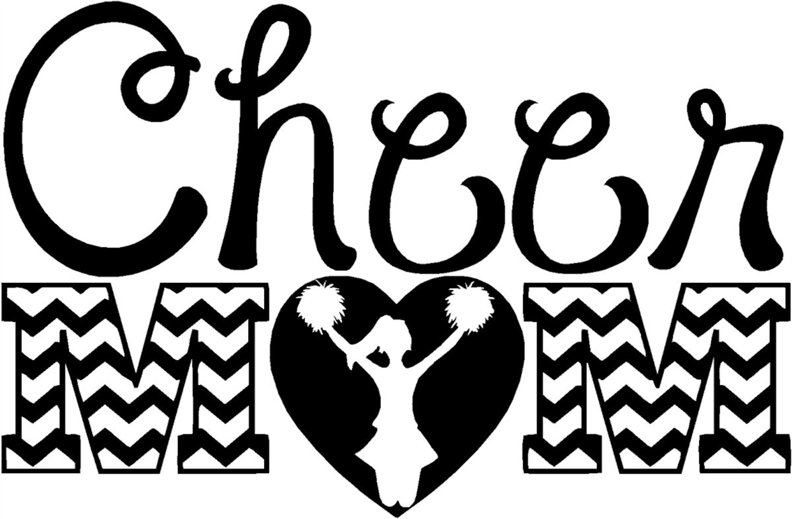 Vinyl Sticker Cheer Mom 2' sticker / decal / wall / Etsy