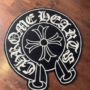 Chrome Hearts Hand Tufted Rug - Etsy