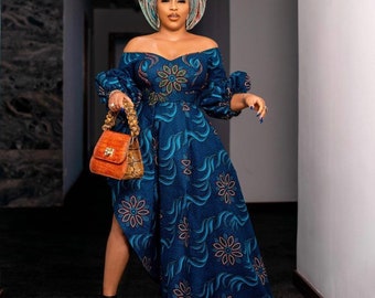 Size 1820 Long Ankara Dress Summer Ankara Dress Ankara Dress A-Line