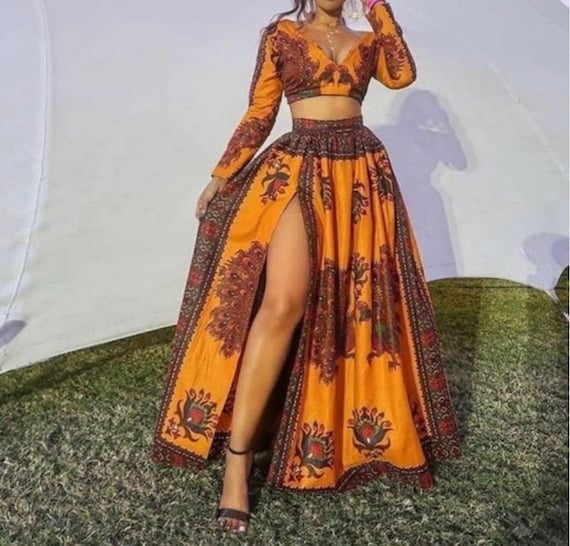 Two Piece African Dress for Women/african Womens Clothing/ African