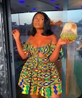 African short dress, African midi dress, African birthday dress, African clothing for women, African party dress, African two piece product logo