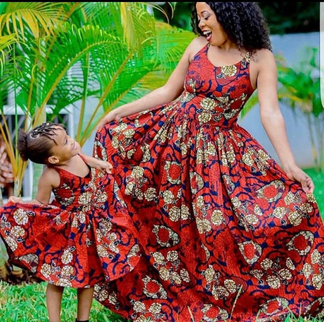 Mother daughter dresses plus size best sale