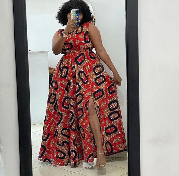 African Dresses for Women Ankara Print Fashion Women Dresses