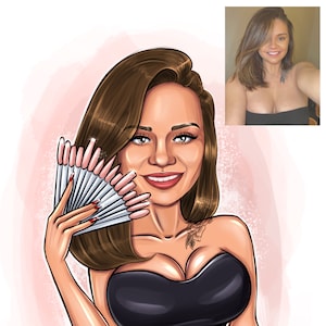Logo Design: Custom Manicure Business Logo, Personalized Illustration Portrait & Avatar for Your Brand