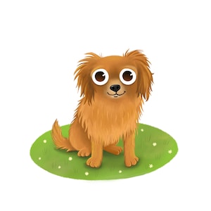 Pet Portrait | Custom Cartoon Pet Art | Perfect Christmas Gift & Memorial Keepsake for Your Furry Friend