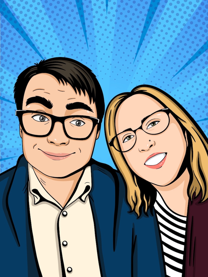 Personalized Comics Portrait | Custom Comic Style Portrait | Custom ...