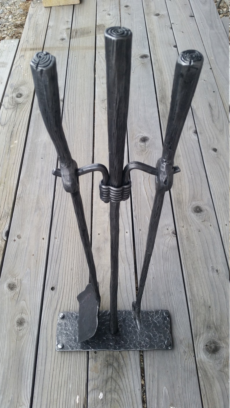 Hand Fireplace Tools. Includes Poker / Shovel / Stand Etsy