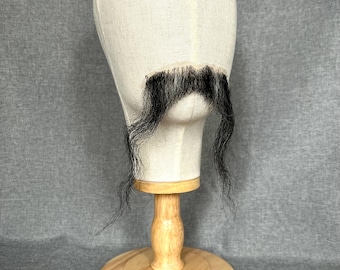 Realistic Yak Hair Long Mustache, Handmade Stage Performance Accessory