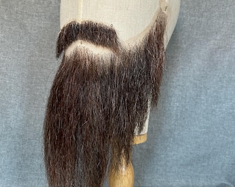 Realistic Viking Pirate Brown Beard | Professional Lace Front Costume Piece | Medieval Cosplay Facial Set