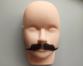 Realistic fake black mustache for theatre performances, costume accessories