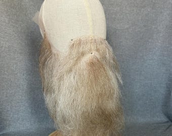 Realistic fake blond beard with mustache, high quality handmade from natural hair #13