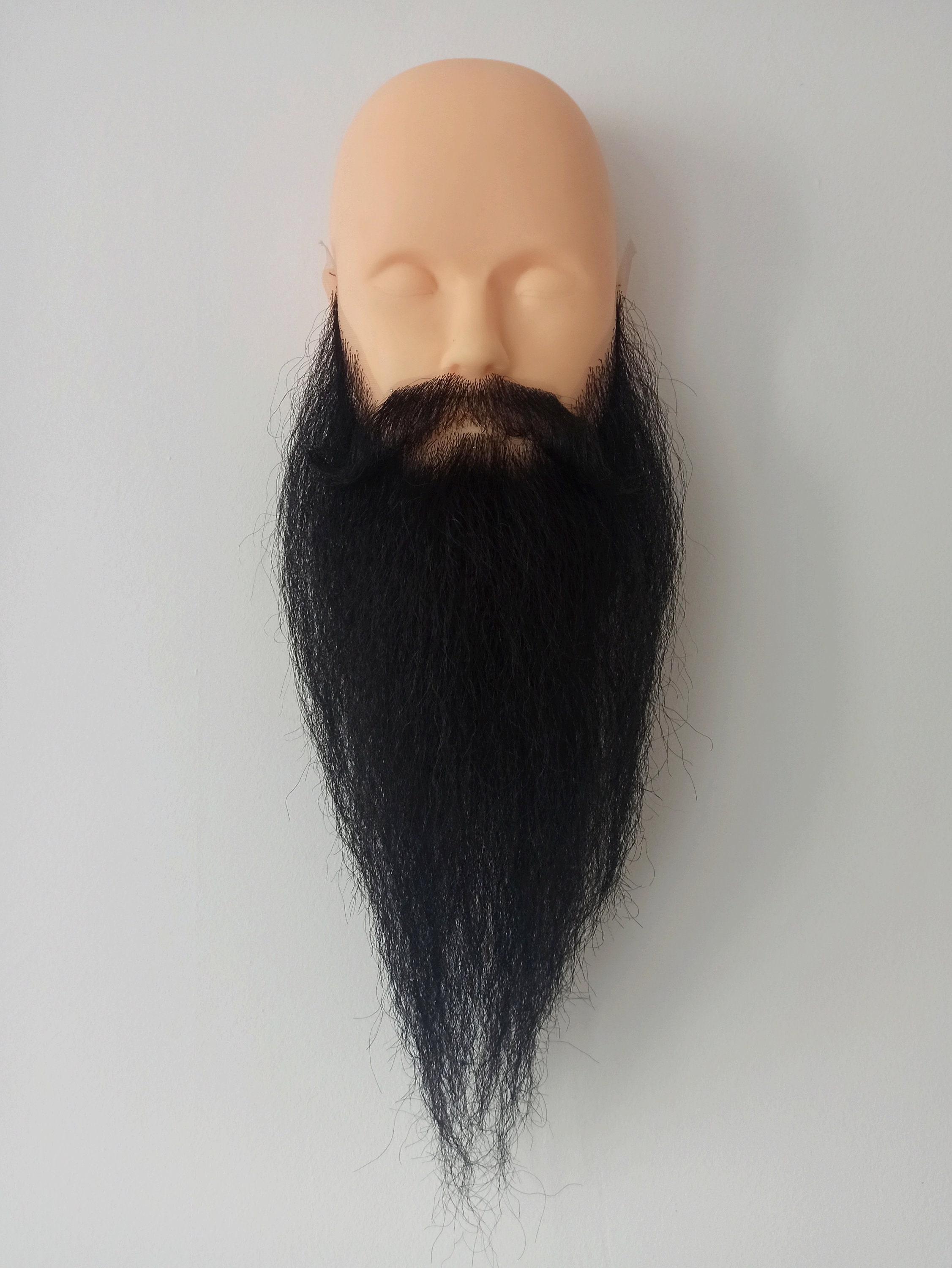 Black wig and beard hotsell