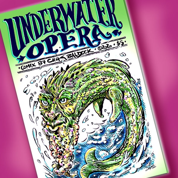 UNDERWATER OPERA -- (Indie Alternative Mini Comic Book Zine Comix Graphic Novel Sequential Art Cartoon Book) (Ai-je manqué des mots à la mode?)