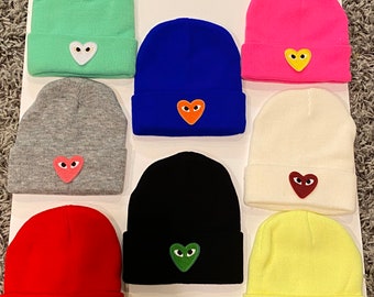 cdg beanie heart