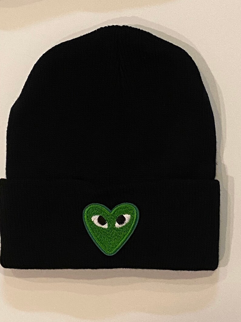 Love Heart Beanie Etsy